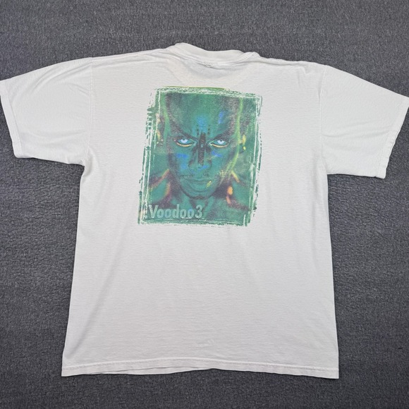 Vintage 3dfx Voodoo 3 Shirt Mens XL PC Gaming Promo Tee Computer Graphic 90s